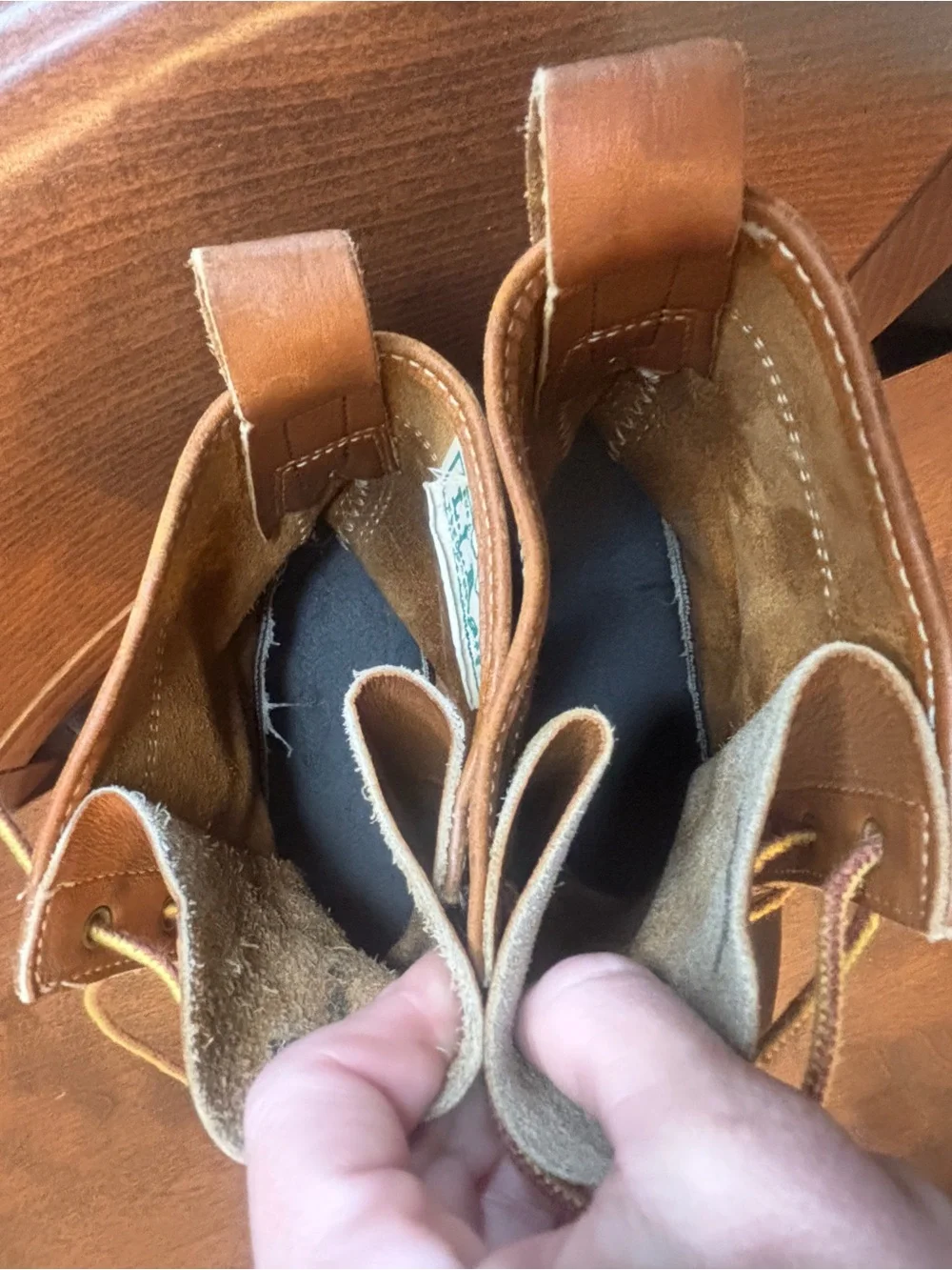 L.L. Bean Two-Tone Brown Leather and Black Rubber Duck Boots